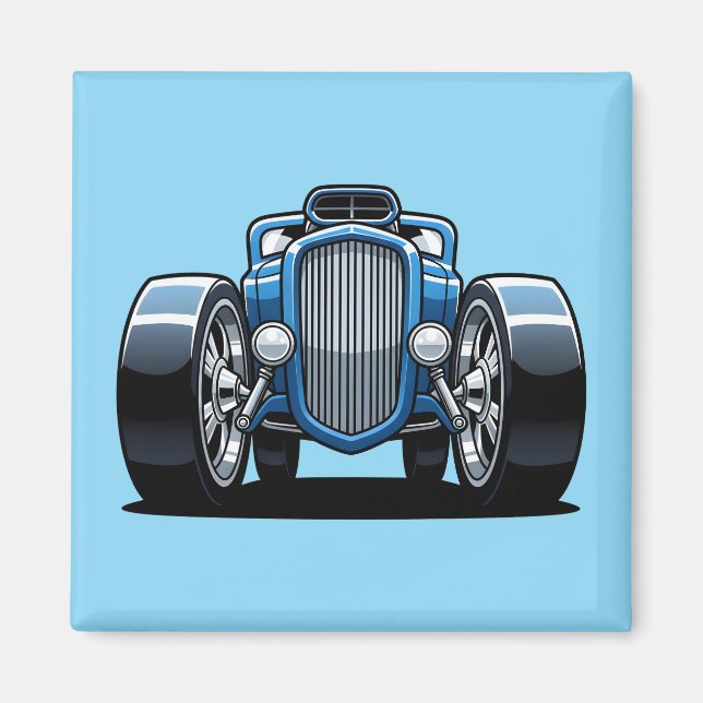 Imã Toon Hotrod Art  (Frente)
