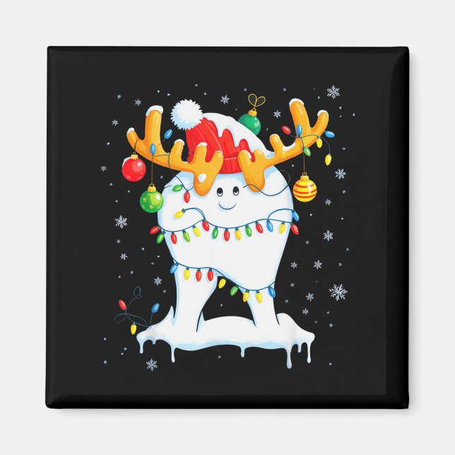 Imã Tooth Dentist Dental Istant Teeth Christmas Xmas  (Frente)