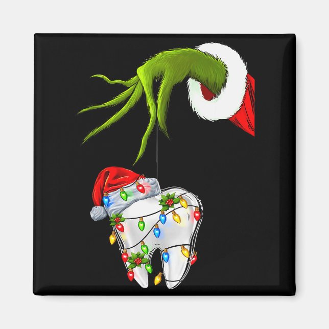 Imã Tooth Dentist Dental Istant Teeth Christmas Xmas H (Frente)