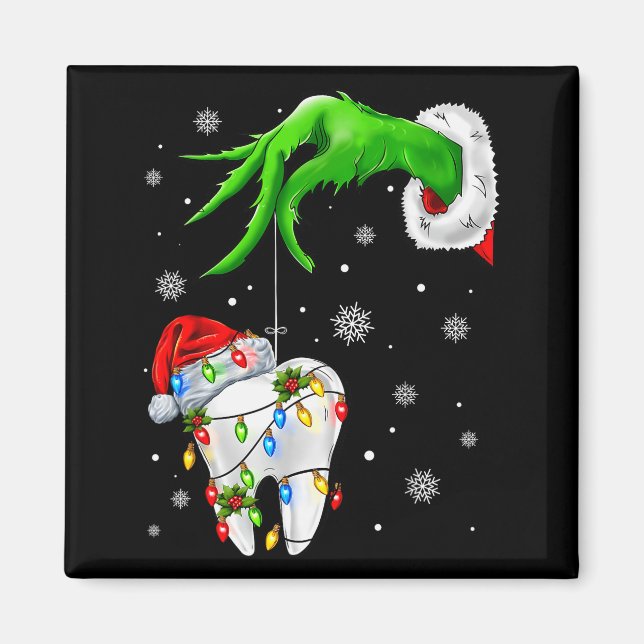 Imã Tooth Dentist Dental Istant Teeth Xmas Christmas P (Frente)