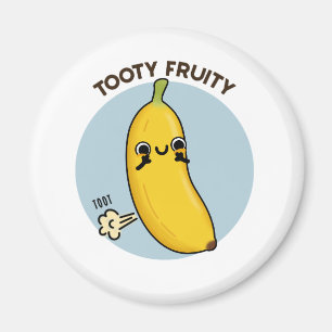 Imã Tooty Fruity Funny Banana Fruta Pun