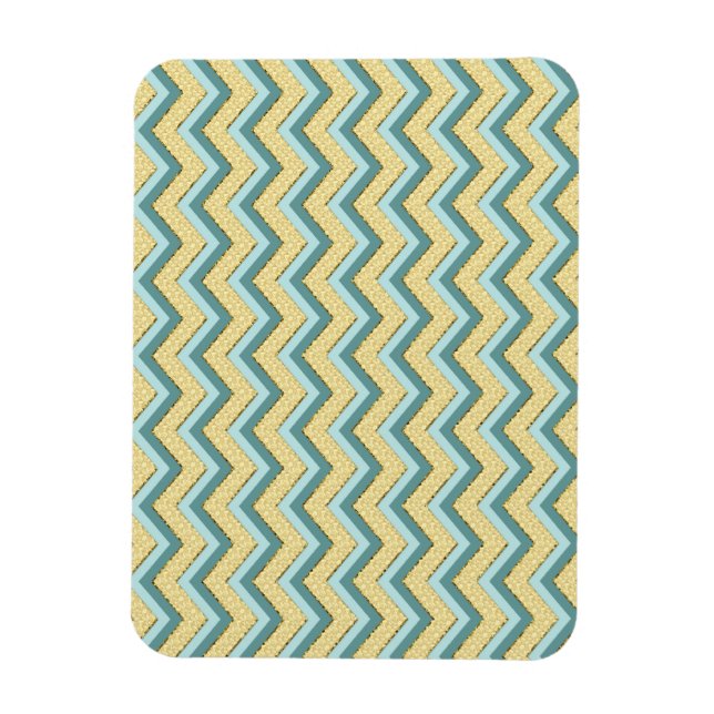 Ímã Topaz Glitter Chevron Pattern (Vertical)
