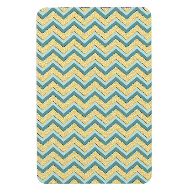 Ímã Topaz Glitter Chevron Pattern (Vertical)