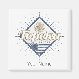 Imã Topeka City Kansas Estados Unidos Sunflower EUA