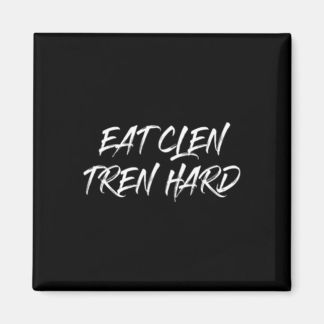 Imã Topo Que Diz Comer O Duro Clen Tren Bodybuilder Gi (Frente)