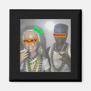 Imã Toque alguns colares de Mardi Gras boosie new orle