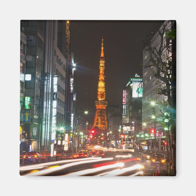 Imã Tóquio, Japão. A Torre de Tóquio é uma comunicação (Frente)