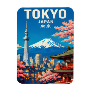 Ímã Tóquio Japão Ruas Neon & Bairro Tradicional