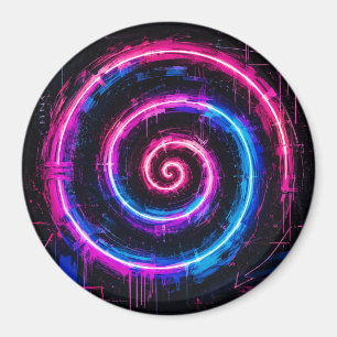 Imã Torção Néon Espiral