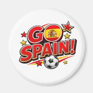 Imã TORCEDOR DE FUTEBOL DA ESPANHA Pé Patriótico da