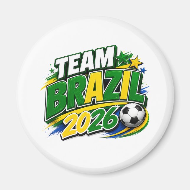Imã TORCIDA BRASIL 2026 Fã | Brasileiro Ma (Frente)