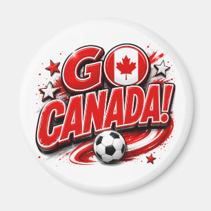 Imã TORCIDA DO CANADA Fã de Futebol Patriótico Cana
