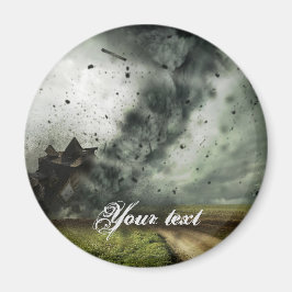 Imã Tornado destruindo meteorologia de tempestade case