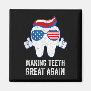 Imã Tornando os Dentes Ótimos Novamente Bandeira Ameri