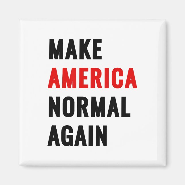 Imã Tornar a América Normal de Novo  (Frente)