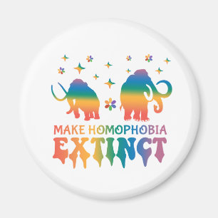 Imã Tornar a homofobia extinta - Elefante arco-íris LG