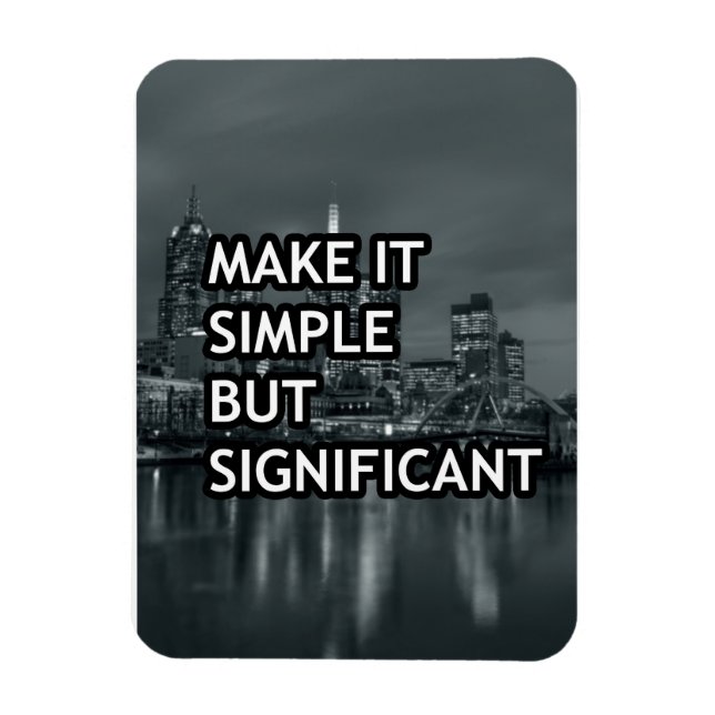 Ímã Tornar simples, mas significante (Vertical)
