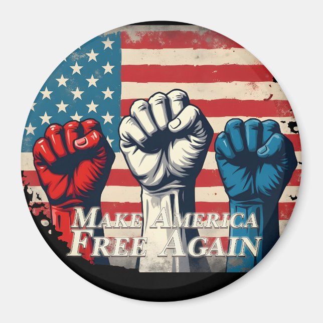 Imã Torne a América livre novamente Trabalho de arte (Frente)