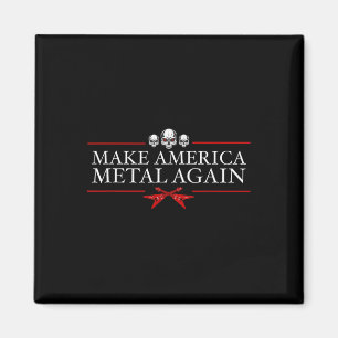 Imã Torne a América Metal novamente Trump Rock Heavy M