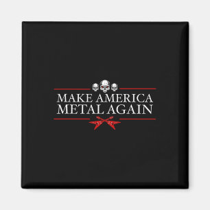 Imã Torne a América Metálica Novamente Trump Rock Heav