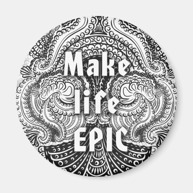 Imã Torne a vida EPIC - citação positiva (Frente)