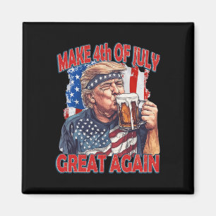 Imã Torne o 4 de Julho Grande Novamente Trump Bandeira