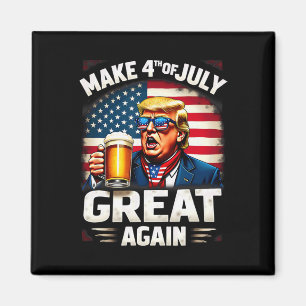 Imã Torne o 4 de Julho Grande Novamente Trump Bebendo