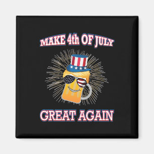Imã Torne o 4 de Julho Grande Novamente Trump Tio Sam 
