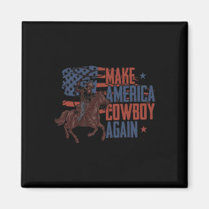 Imã Torne o cowboy ocidental americano novamente retrô