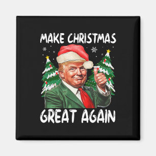 Imã Torne o Natal Grande Novamente Funny Santa Trump 2