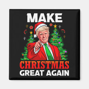 Imã Torne o Natal Grande Novamente Papai Noel Presiden