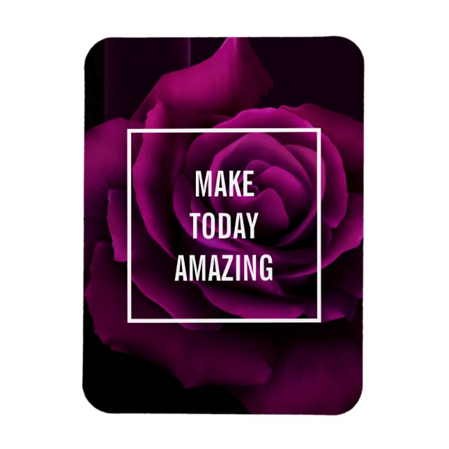Ímã Torne o Rosa roxo incrível de hoje Inspiração (Vertical)