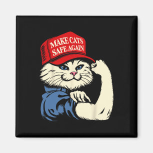 Imã Torne Os Gatos Seguros De Chapéu Vermelho Para Tru