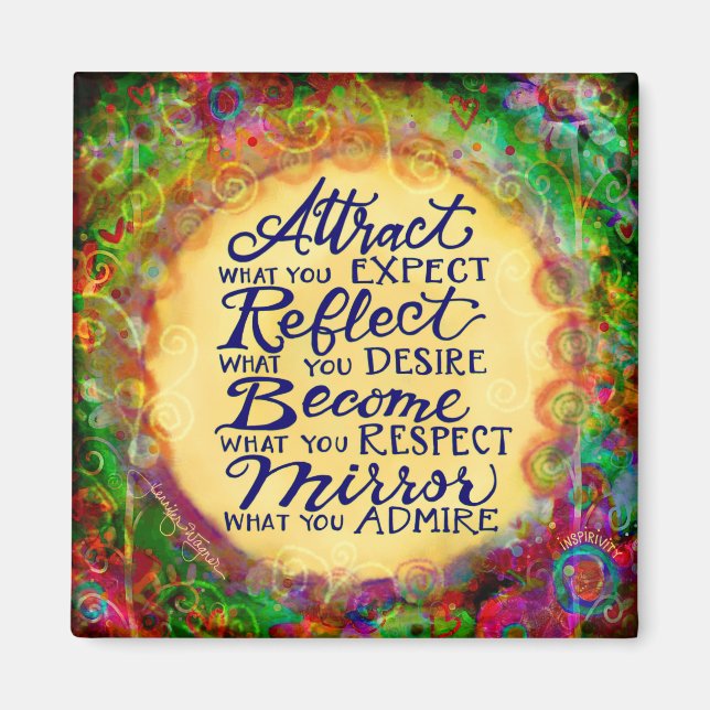 Imã Torne-se o que procura nos outros (Frente)