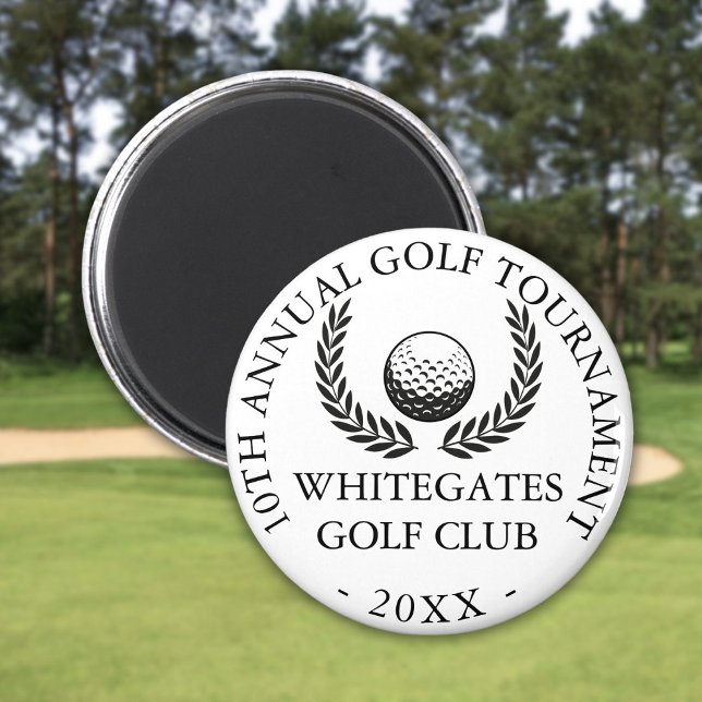 Imã Torneio de Golfe com Taco Personalizado  (Custom Golf Club Tournament Magnet)