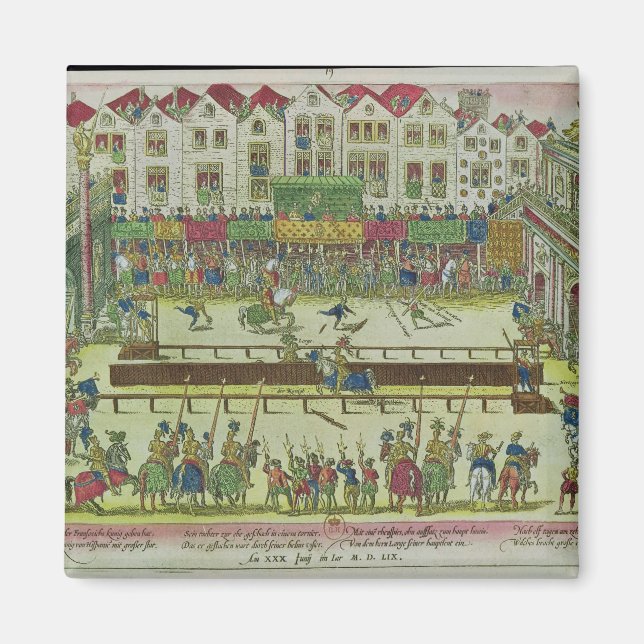 Imã Torneio durante o qual Henri II (Frente)