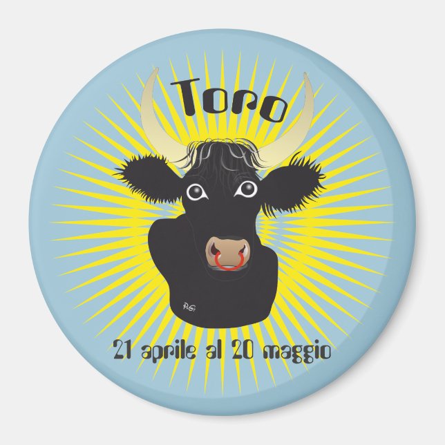 Imã Toro 21 prile al 20 maggio Magnet (Frente)
