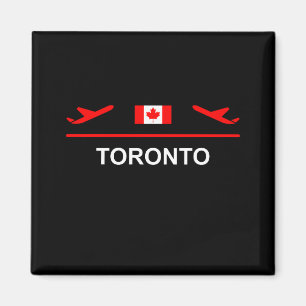 Imã Toronto Canada Airport Plane Dark Color