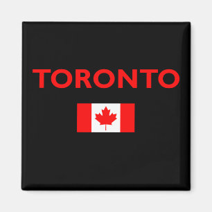 Imã Toronto Canada Flag Dark Color (Cor de escuridão d