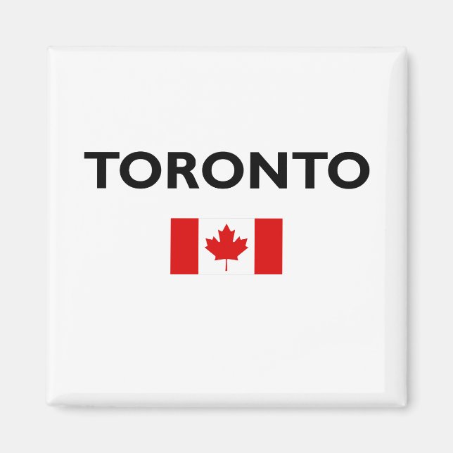 Imã Toronto Canadá Flag Light-Color (Frente)