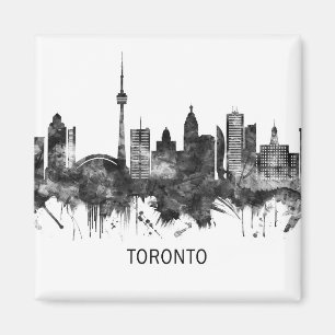 Imã Toronto Canada Skyline BW