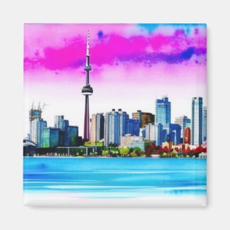 Imã Toronto Skyline Artístico Magnet