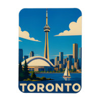 TORONTO — Torre CN & Paisagem do Lago Retro Escape