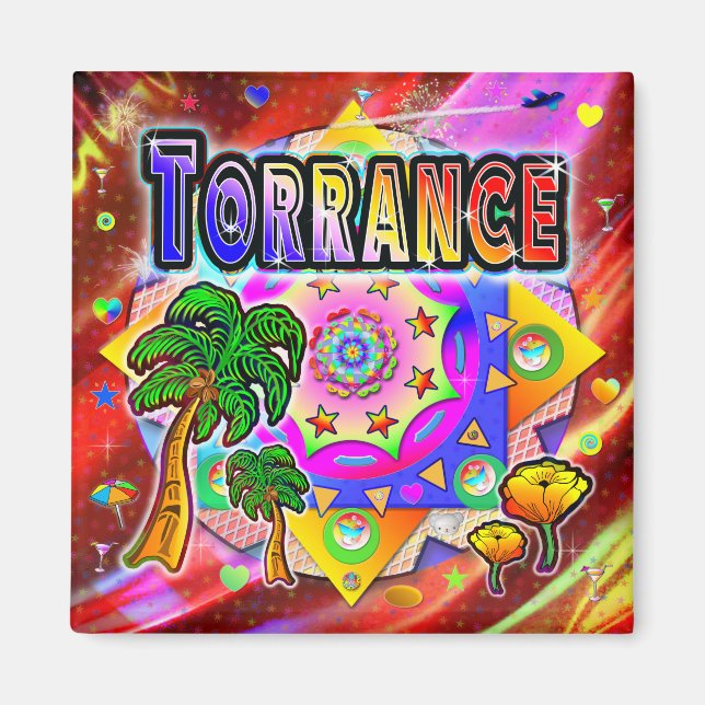 Imã Torrance Tropical Friends Magnet (Frente)