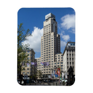 Ímã Torre Boerentoren em Art Déco, panorama de Antuérp