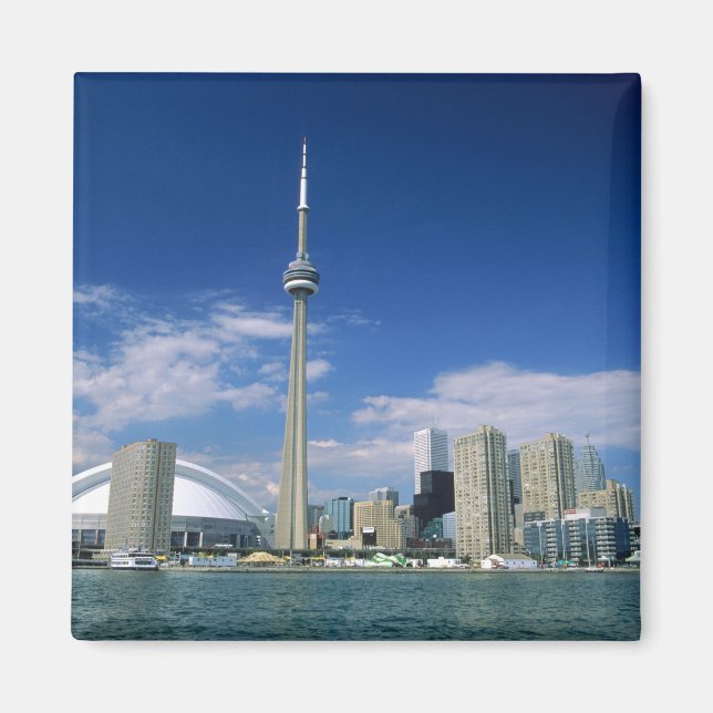 Imã Torre CN e Skydome em Toronto, Ontário, (Frente)