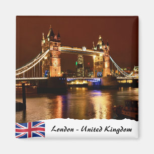 Imã Torre da Ponte à Noite, Londres Famosa