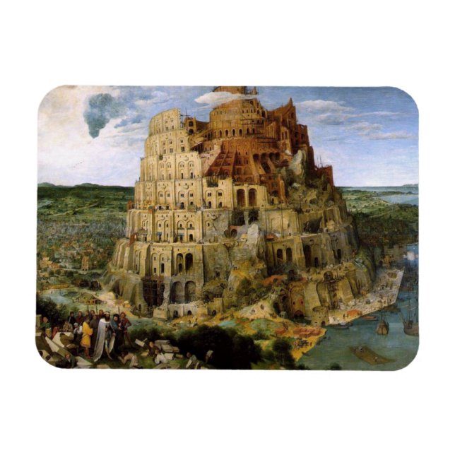 Ímã Torre de Babel por Brueghel (Horizontal)