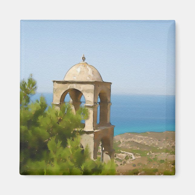 Imã Torre de campainha de aquarela (Frente)