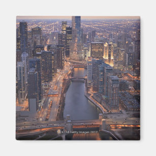 Imã Torre de Chicago River e de trunfo de cima de